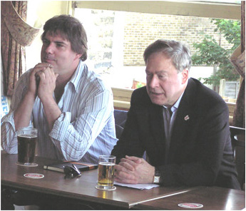 Doug Harper with Tony Banks, June 2004